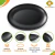 Melamina Negra Plato Oval 25 Cm - Kitchen Tools Gastronomía