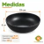 Melamina Negra Ensaladera 19 Cm - tienda online