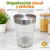 Frasco Vidrio Tapa Acero 1,6 L - comprar online