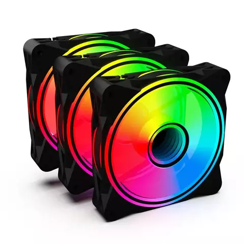 Kit 3 Cooler One Power Radiant X3, 120mm, Com Controladora Argb - Fn-701