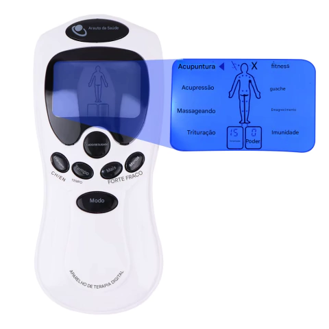Estimulador Muscular Elétrico EMS 8 Modos – Massagem, Alívio da Dor e Relaxamento em Casa - comprar online