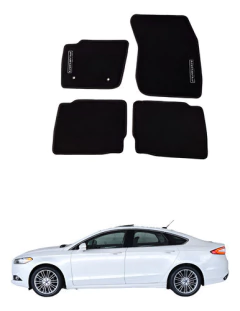 Tapete Carpete Preto Luxo Ford Fusion 2013 Até 2020
