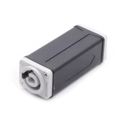 Emenda Speakon Powercon Power Out 3 Polos 20A Painel Cinza