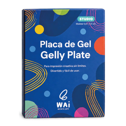 Placa de Gel ( Gelly Plate) / Tamaño Studio, 17,5 x 12, 5 cm.