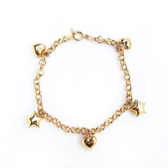 Pulseira de Ouro 18K Portuguesa com Berloque - comprar online