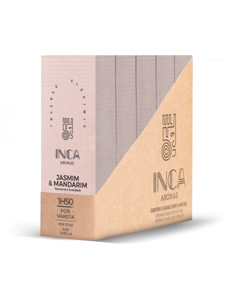 Incenso de Jasmim e Mandarim - 9 varetas (pacote 6 un) - comprar online