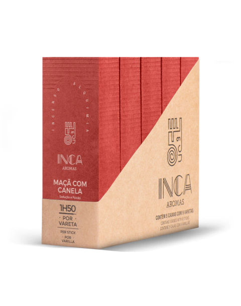 Incenso de Maçã com Canela - 9 varetas (pacote 6 un) - comprar online