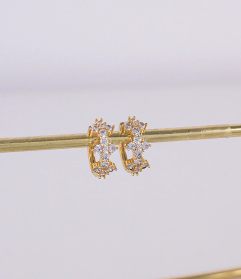 Brinco Argola Camille Banho de Ouro 18k