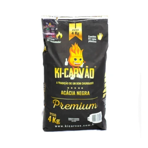 Ki-Carvão Acácia Negra 4,0 Kg Premium - comprar online