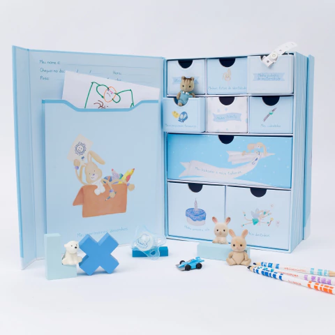 Coffret da Infância bege | Caixa do bebê - loja online