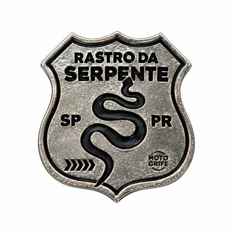 Botton Metálico Rastro da Serpente