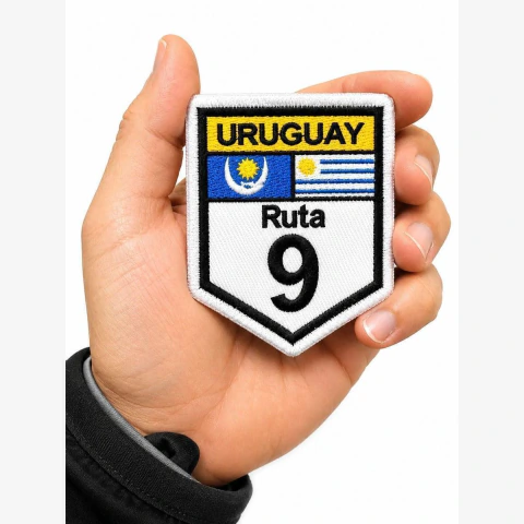 Patch Bordado Uruguay Ruta 9