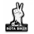 Adesivo Resinado Rota Biker Branco