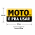 Adesivo Resinado MOTO É PRA USAR - comprar online