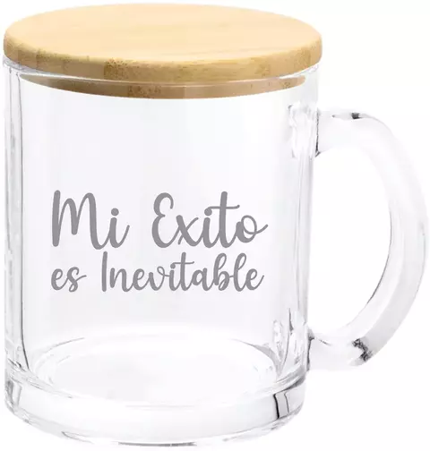 Vaso de vidrio Mi éxito es inevitable - comprar en línea