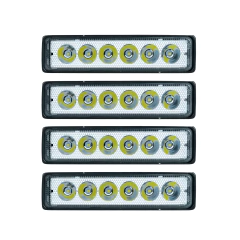 4 Farol De Milha Retangular Comprido 6 Leds Bivolt 18W Briwax