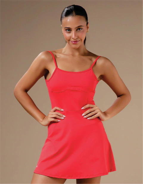 Vestido Vitoria Vermelho COM SHORT - comprar online