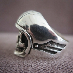 Calavera Biker PLATA 925 - Moon Beasts