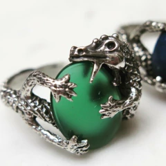 Dragon con Piedra PLATA 925 - Moon Beasts