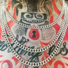 Collar Grumet Hueco PLATA 925 - 70 cm largo