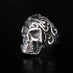 Calavera con Cruz PLATA 925 - comprar online