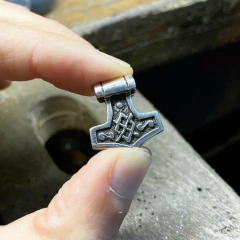 Anillo de Barba Mjölnir Grande PLATA 925