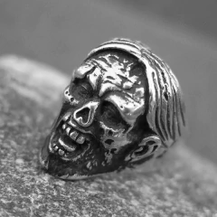 Zombie con Pelo PLATA 925