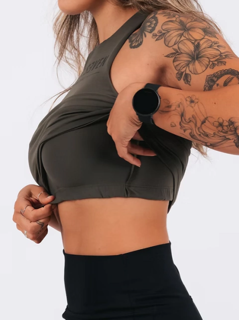 CROPPED C/FORRO MILITAR