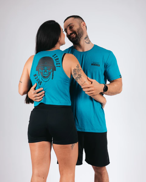 CROPPED CAVEIRA TURQUESA