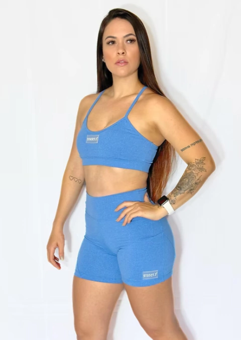 TOP MOVING AZUL MESCLA NADADOR