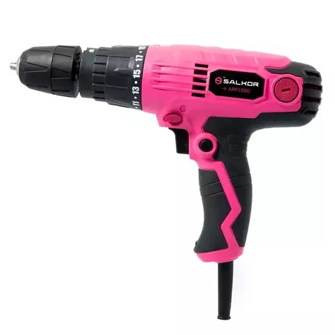 Taladro Atornillador y Percutor pink 10Mm 300W - Salkor