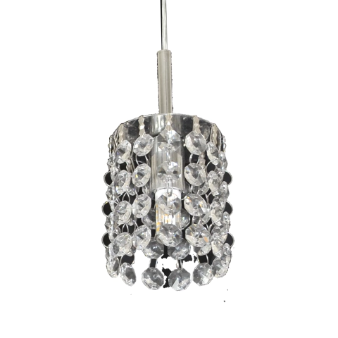 Pendente Cristal Inox Luxo – Ref. 4716