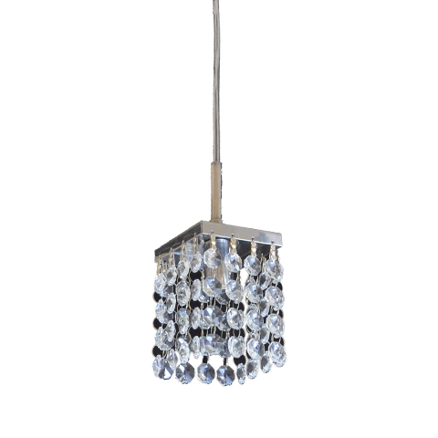 Pendente Cristal Inox Luxo – Ref. 4717