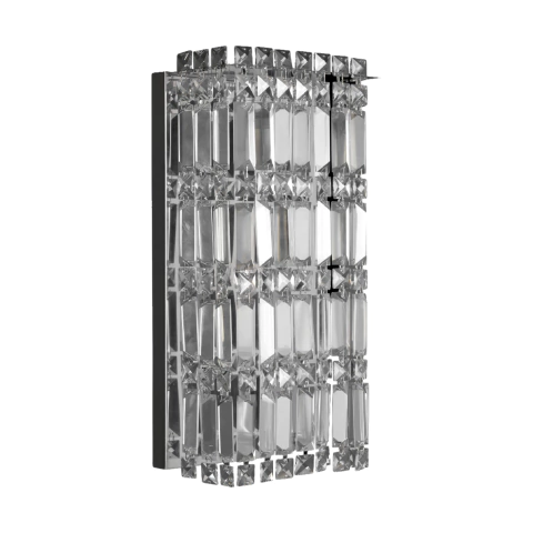 Arandela Cristal Inox Luxo – Ref. 4573