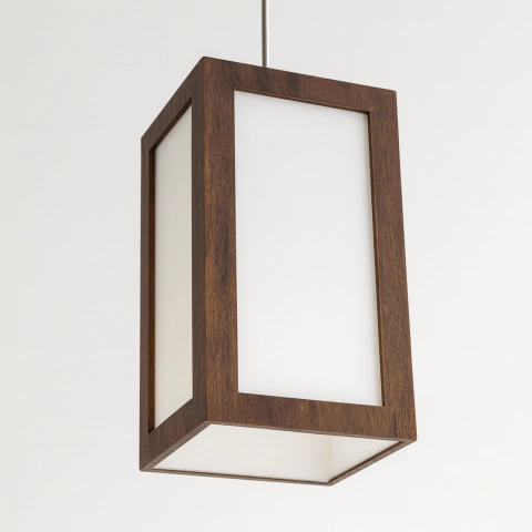 Pendente 3052 Madeira Embuia ou Tabaco – Design compacto, elegante e ideal para iluminar com estilo