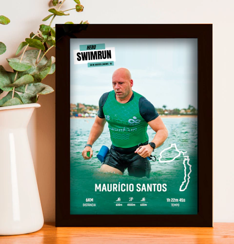 Quadro Porta Medalha HeroSwim Búzios - comprar online