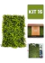 Kit 16 Placas De Eucalipto 40x60 Jardim Vertical Artificial Cheia - comprar online