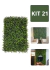Kit 21 Placas De Samambaia 40x60 Jardim Vertical Artificial Verde - comprar online