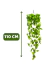 2 Pendentes De Jiboia Artificial Jardim Vertical Folhagem Verde - Mac Ecom Decor