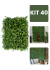 Kit 40 Placas Mini Samambaia Eucalipto Mista 40x60 Jardim Vertical Verde Luxo - comprar online