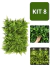 Kit 8 Placas De Samambaia Eucalipto Mista 40x60 Muro Ingles Premium - comprar online