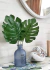 Kit 12 Mini Costela De Adão Artificial Folhagem Decoração