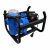 Bomba trineo portátil azul para barrefondo de pileta con estructura negra y motor eléctrico