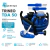 Bomba trineo portátil azul para barrefondo de pileta con manguera, barre fondo y barral, modelo TDA 50 de Tienda Del Agua