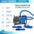 Bomba trineo portátil azul para barrefondo de pileta con manguera, barral y carga filtrante de 0,5 HP