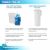 Ilustración de dos configuraciones del trineo limpiafondo TDA 50 para piletas: uso con filtrado con vaso corto y carga filtrante, y uso como desagote con vaso largo