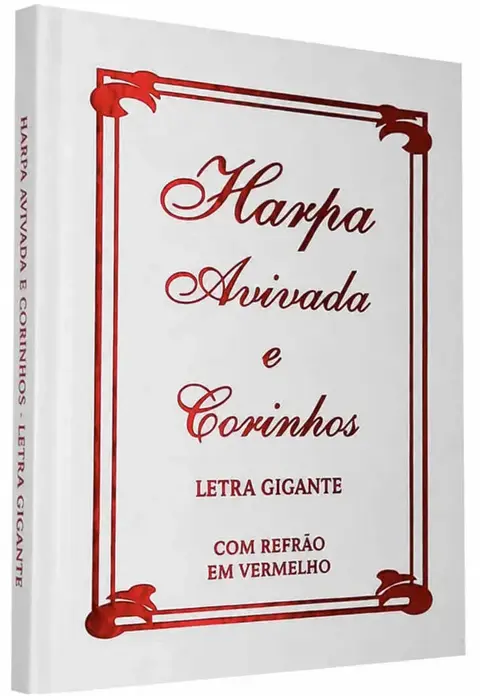 Harpa Crista Letra Hipergigante Brochura | Tradicional Branca