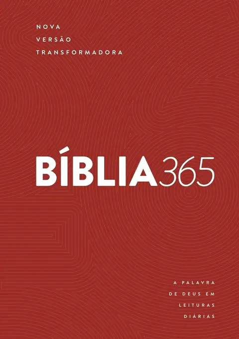 Biblia 365 Classica | NVT | Letra Grande Capa Dura Vermelha