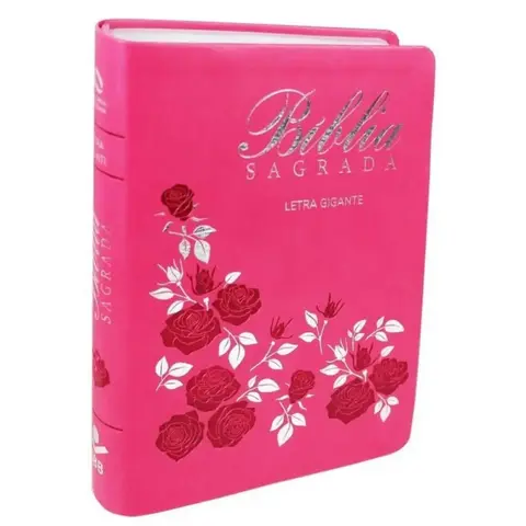 Bíblia Nova Almeida Atualizada Letra Gigante - Rosa