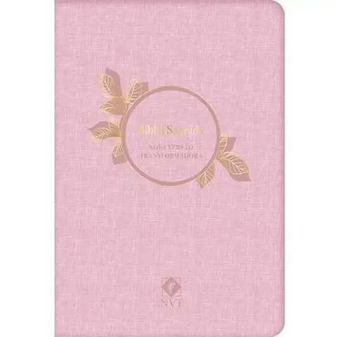 Bíblia Sagrada Capa Slim Luxo NVT Rosa